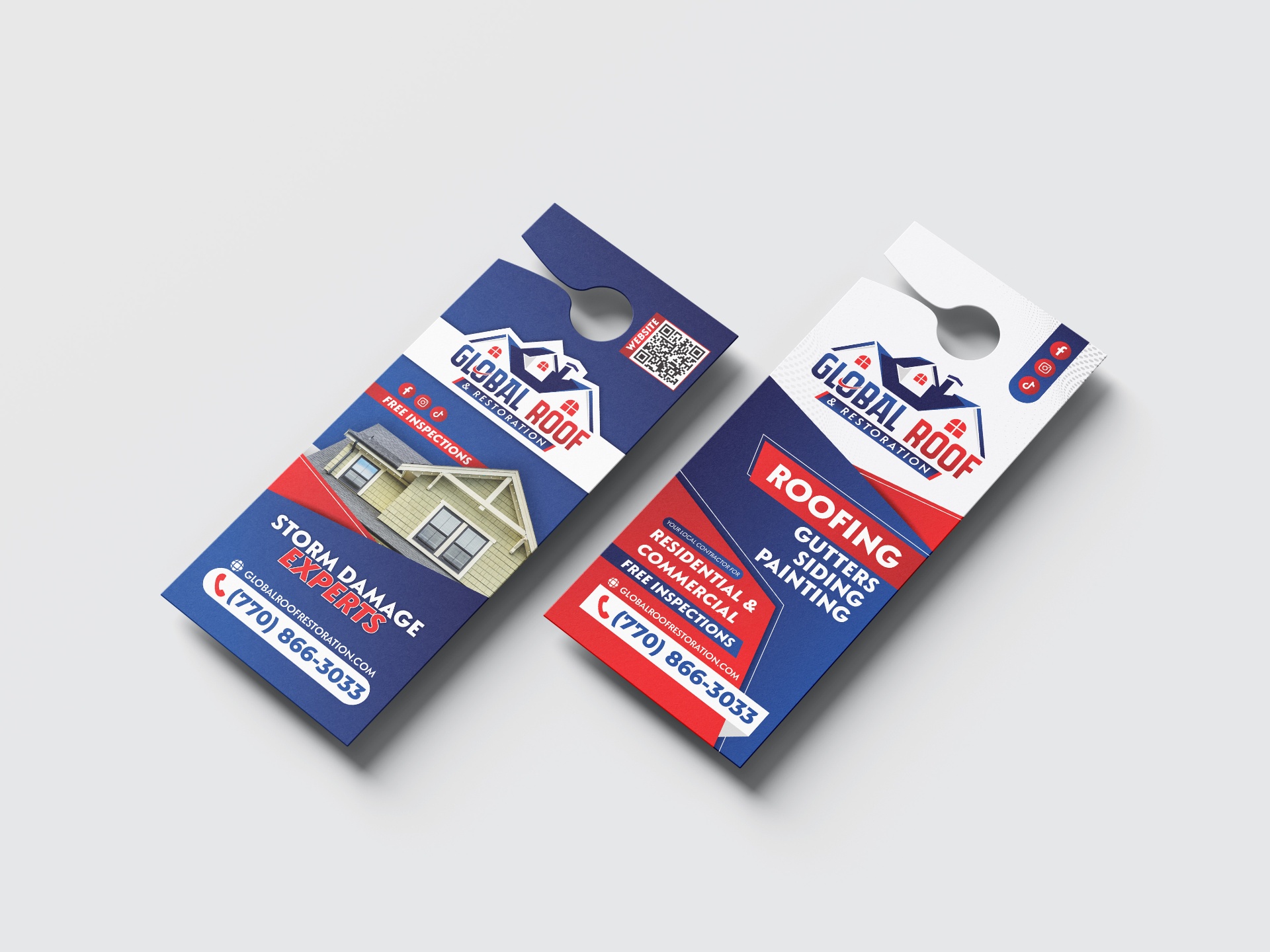 Global Roof & Restoration — Door Hangers
