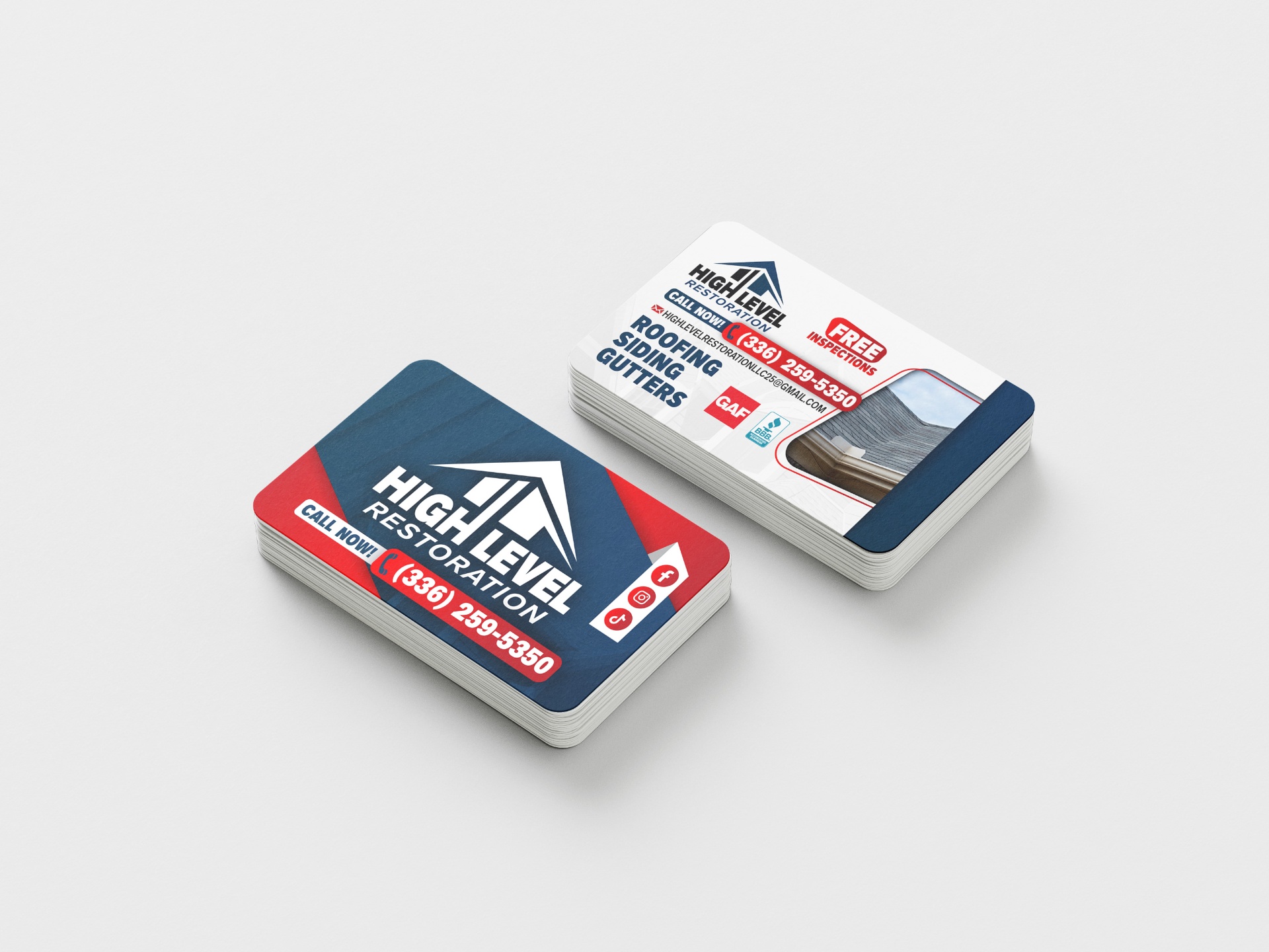 High Level Restoration — Business Cards